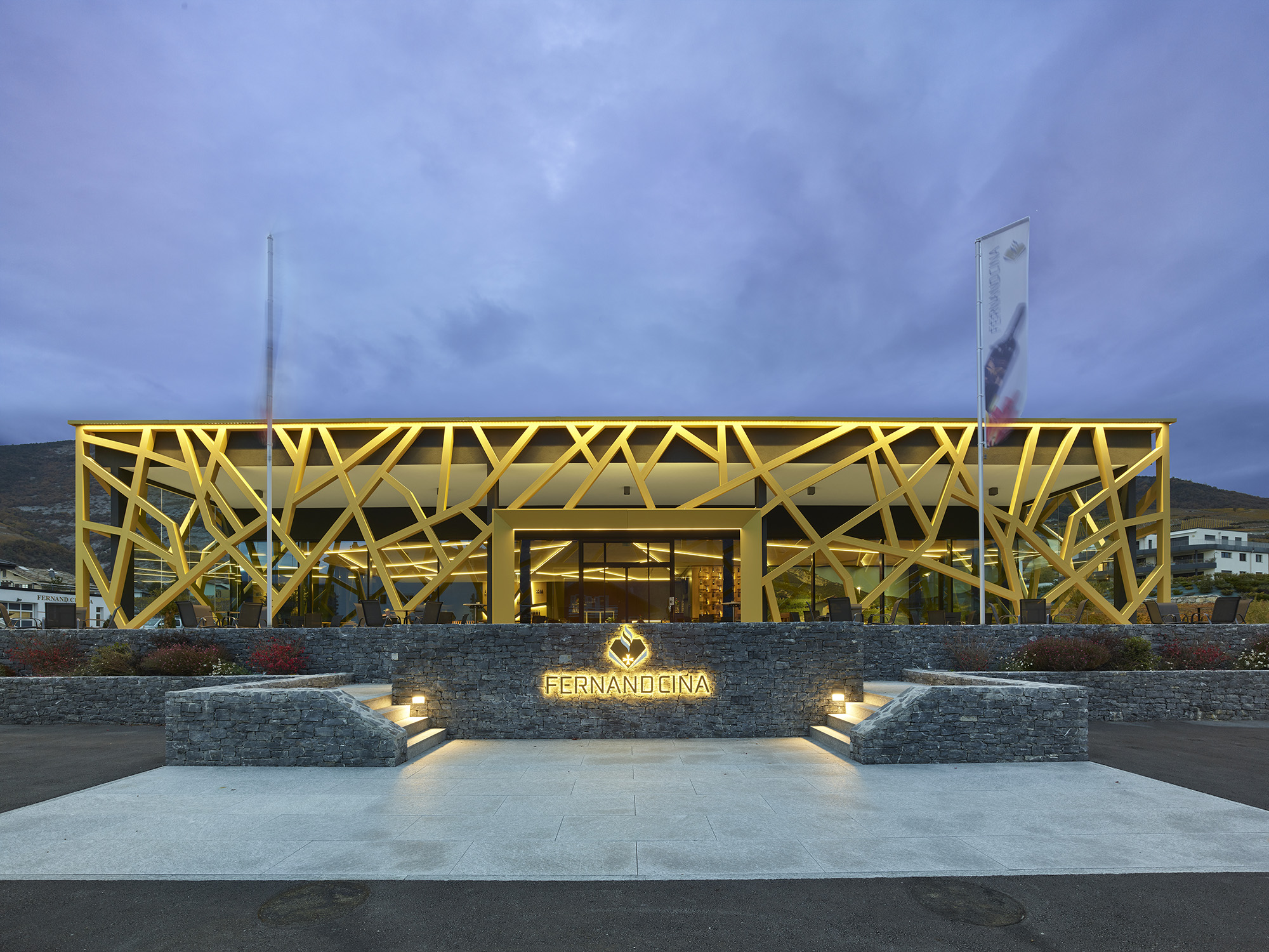 Lo spazio degustazione della Cantina Fernand Cina